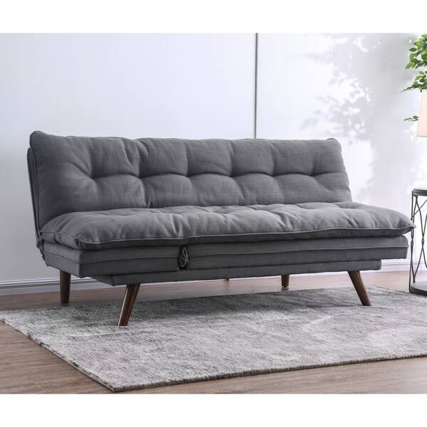 Carson Carrington Slavonice Grey Linen Futon Overstock 23440377