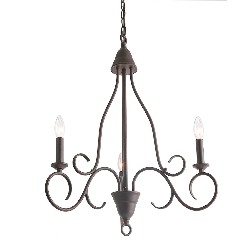 LNC 3-Light Chandeliers Traditional Candle Chandelier Lighting - Chandeliers For Bedrooms by Overstock.com