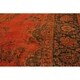 preview thumbnail 5 of 5, Vintage Distressed Melia Orange/Blue Wool Rug - 7'3 x 10'3 - 7'3" x 10'3" - 7'3" x 10'3"