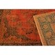 preview thumbnail 7 of 5, Vintage Distressed Melia Orange/Blue Wool Rug - 7'3 x 10'3 - 7'3" x 10'3" - 7'3" x 10'3"