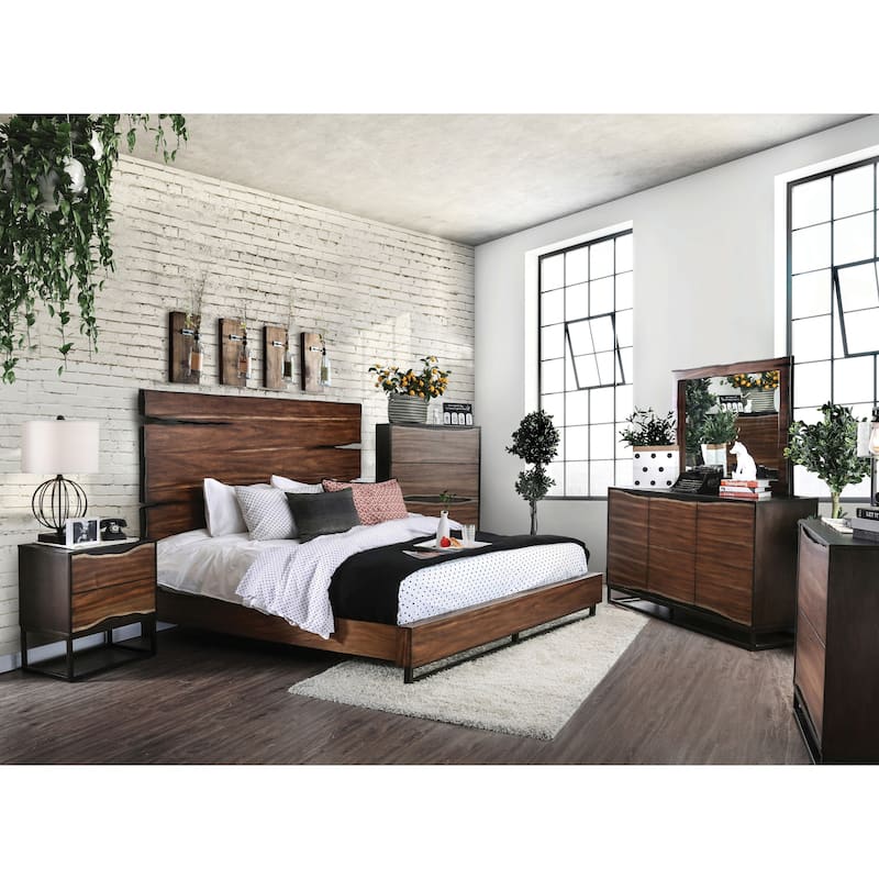 Bourdain Rustic Dark Walnut 4-Drawer Chest by Carbon Loft