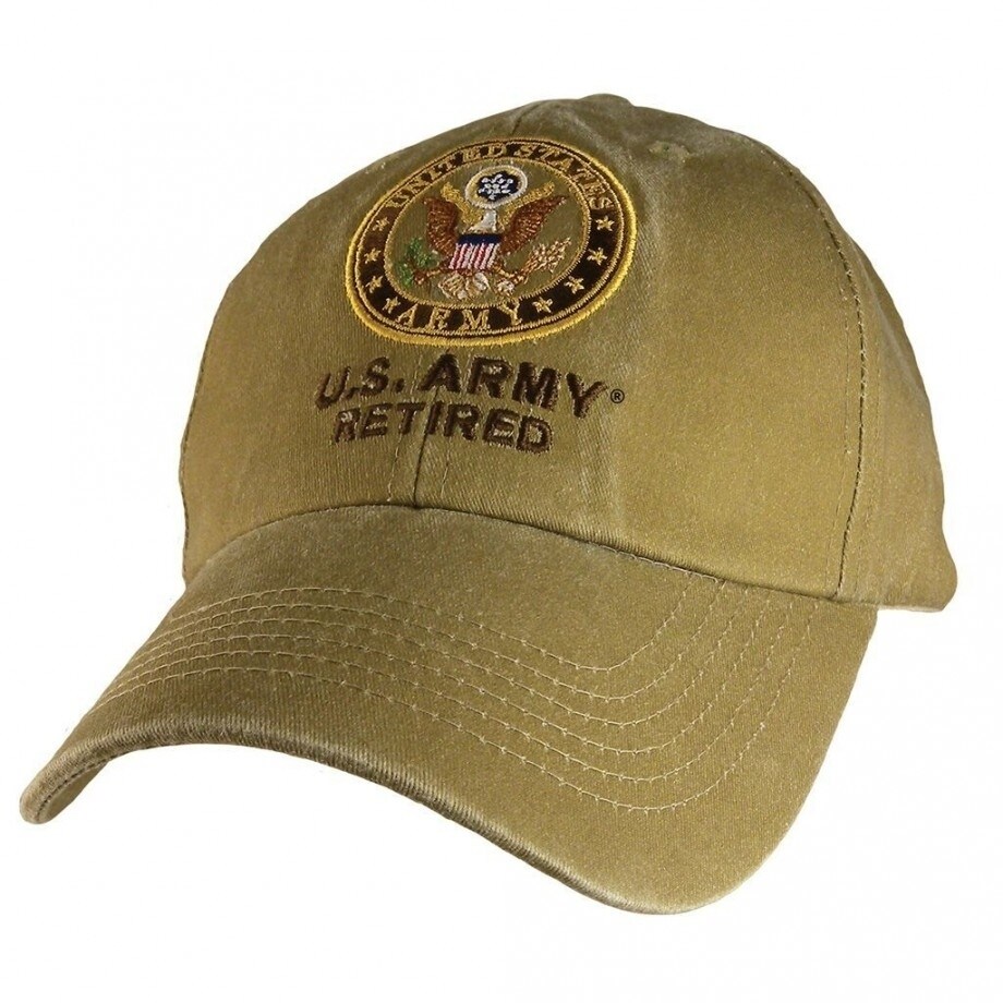 US Army Retired Military Khaki Ball Cap Grey | eBay