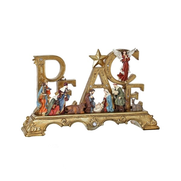 23 "Peace" Nativity Table Piece" Overstock 23441432
