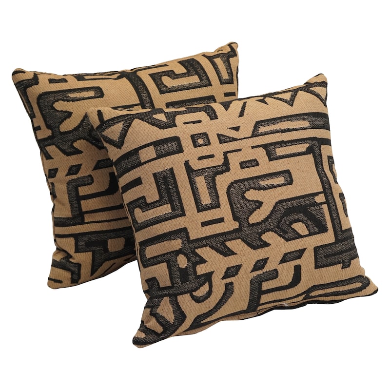 Kilamanjaro 17-inch Tapestry Accent Throw Pillow (Set of 2)