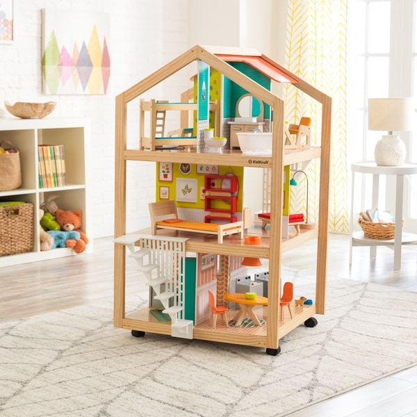 kidkraft dollhouse on wheels