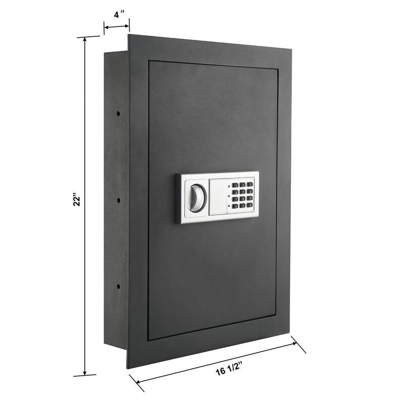 Paragon Flat Electronic Wall Safe For Jewelry Security