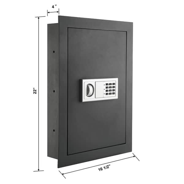 Paragon Flat Electronic Wall Safe For Jewelry Security - On Sale - Bed ...