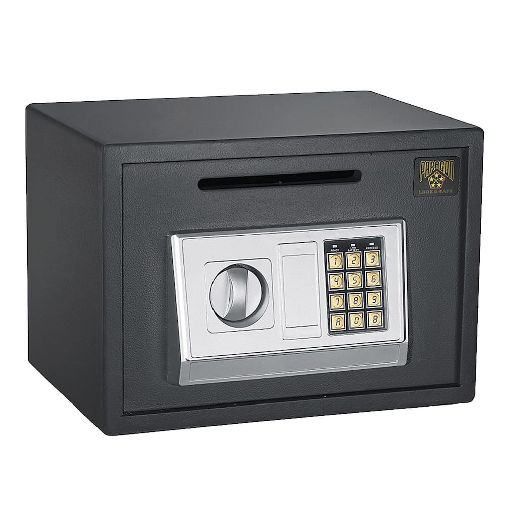 Drop Safe - Electronic Safe Deposit Box with Keypad, 2 Manual Override Keys - Deposit Cash Easily by Paragon Lock and Safe