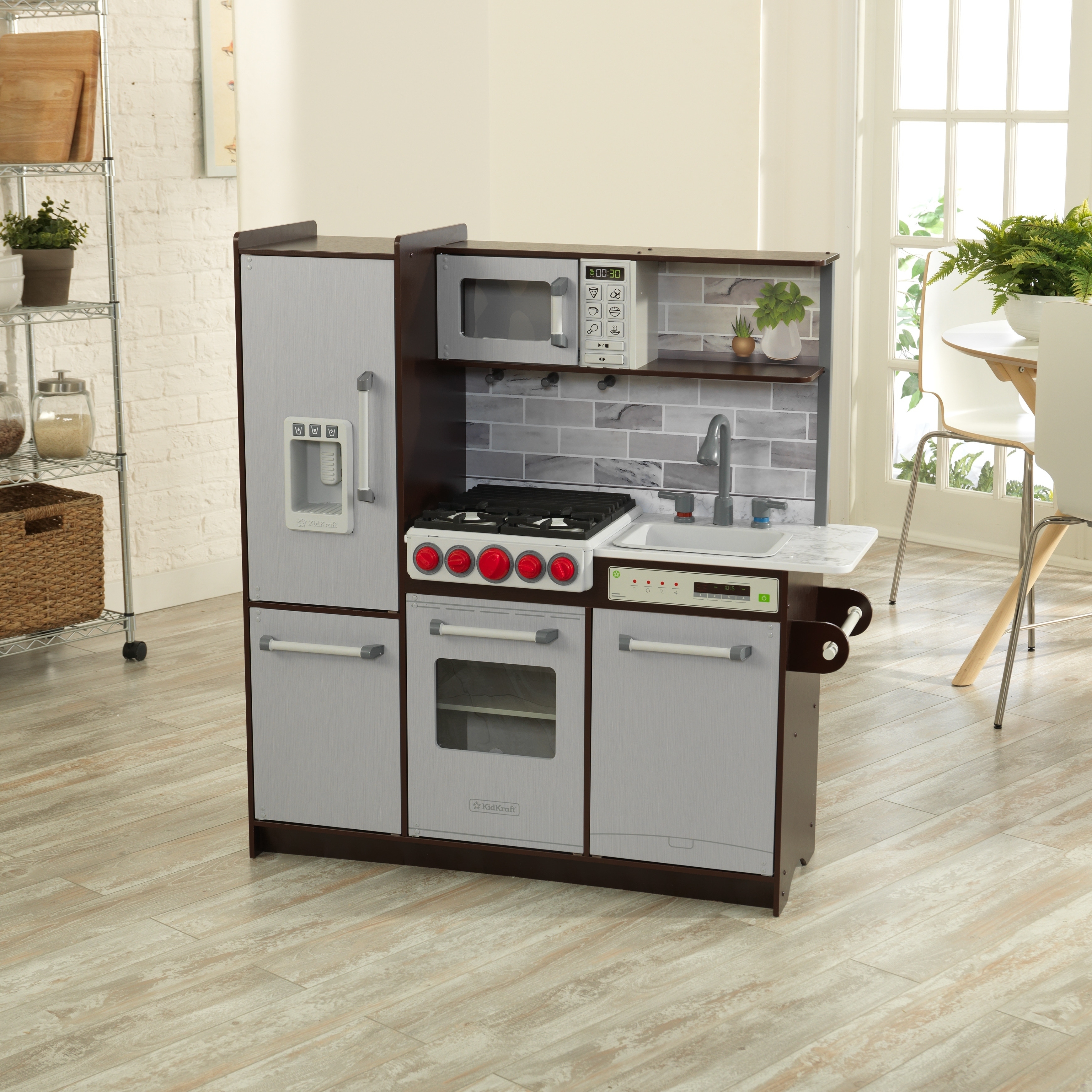 Shop Uptown Elite Espresso Play Kitchen With Ez Kraft Assembly
