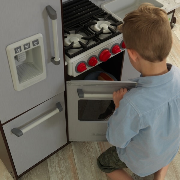 kidkraft ultimate elite espresso play kitchen