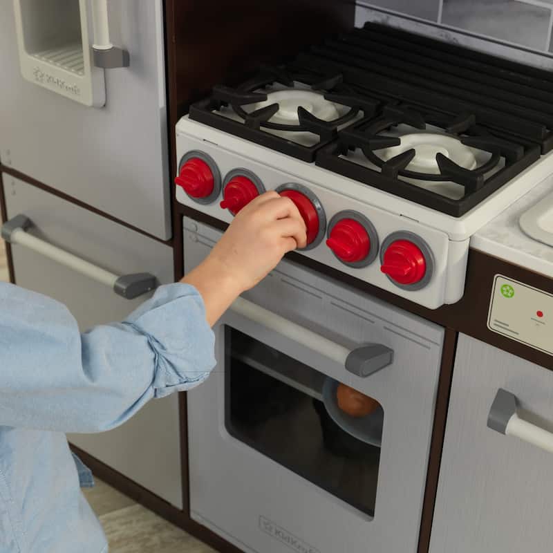 Uptown Elite Espresso Play Kitchen with EZ Kraft Assembly