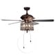 preview thumbnail 12 of 10, Copper Grove Dejes 52-inch Rustic Bronze Chandelier Ceiling Fan