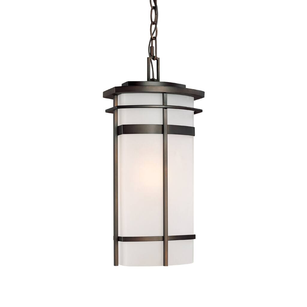 Lakeshore 1-light Old Bronze Outdoor Hanging Lantern