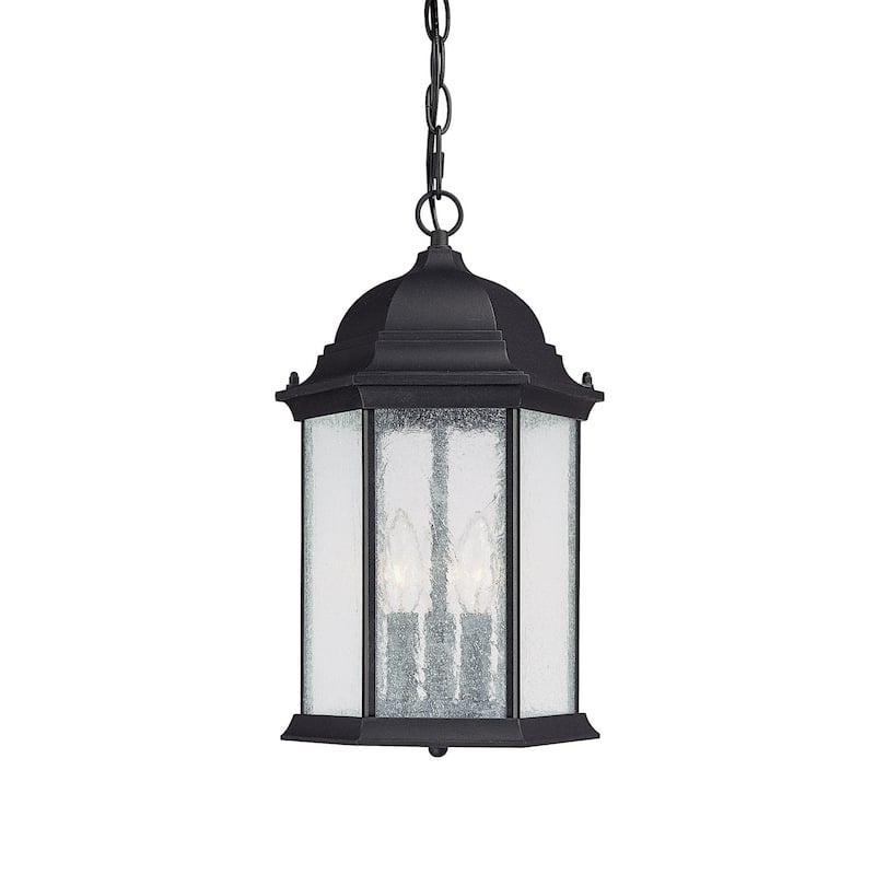 Main Street 3-light Black Outdoor Hanging Lantern