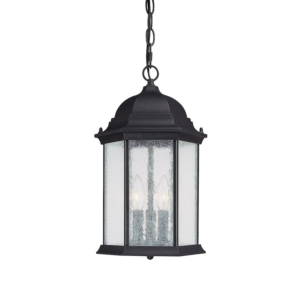 Main Street 3-light Black Outdoor Hanging Lantern