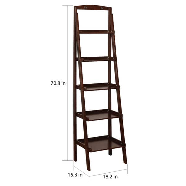 Copper Grove Sagarejo 5-tier Ladder Bookshelf - On Sale - Overstock ...