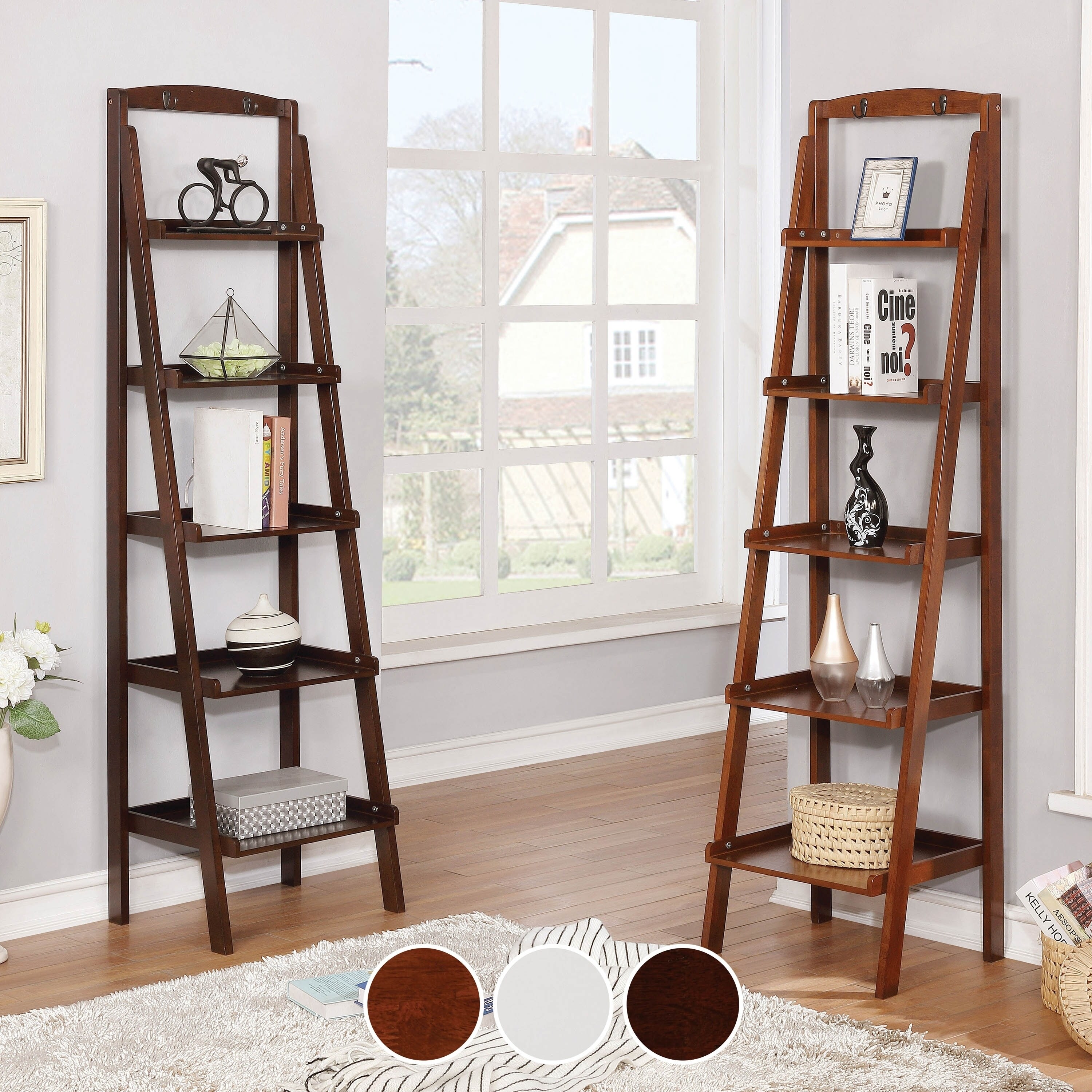 Shop Copper Grove Sagarejo 5 Tier Ladder Bookshelf On Sale