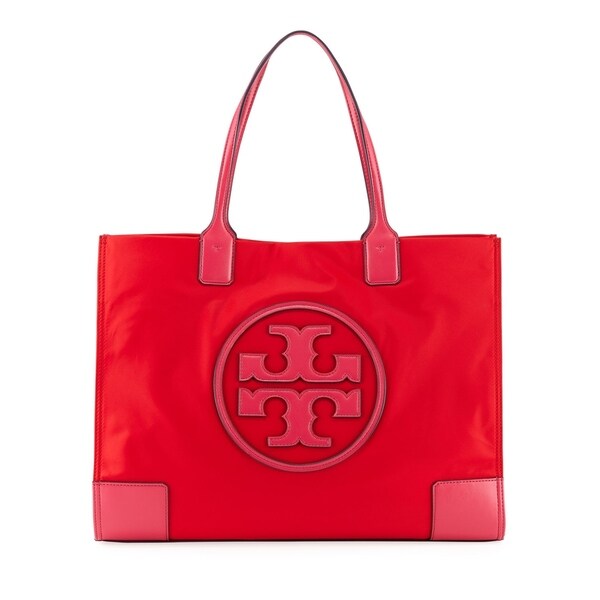 tory burch red nylon bag