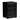 Urban Designs Haley Faux Leather Upholstered 3-Drawer Nightstand in Black Finish
