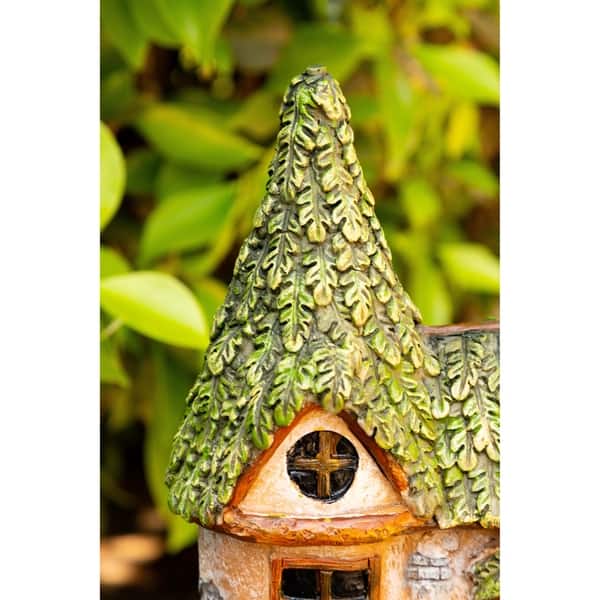 Alpine Mystic Estates Fairy House with "Elvin" Gnome Figurine, 9 Inch