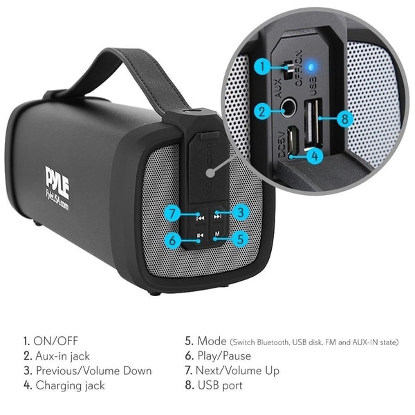 100 watt portable bluetooth speaker