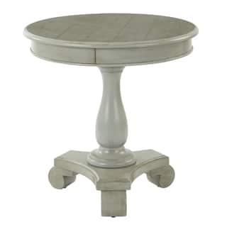 Porch & Den Viola Hand-painted Traditional Round Accent Table