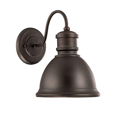 1-light Old Bronze Outdoor Wall Sconce