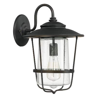 Creekside 1-light Old Bronze Outdoor Wall Lantern