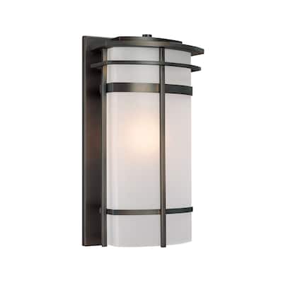 Lakeshore 1-light Old Bronze Outdoor Wall Lantern