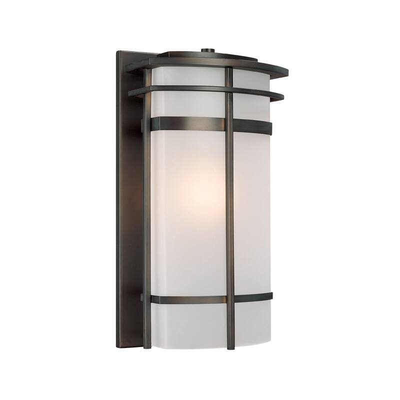 Lakeshore 1-light Old Bronze Outdoor Wall Lantern - Old Bronze