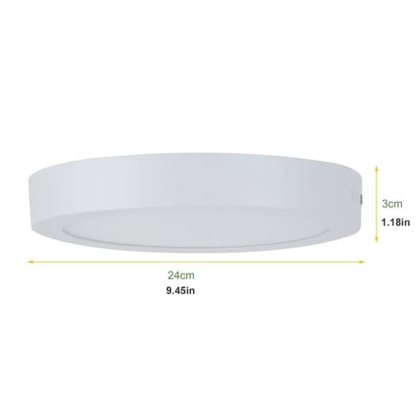 10pcs 18W 240mm Slim Round Recessed LED Ceiling Lamp Panel Light Downlight Bed Bath Beyond 23448058