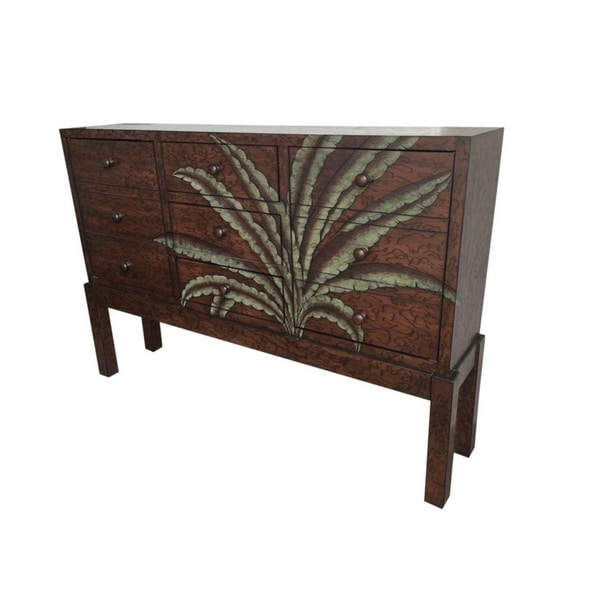 Tropical Walnut Wood Palm Console Table Free Shipping Today Tropical Walnut Wood Palm Console Table Free Shipping Today 23448847