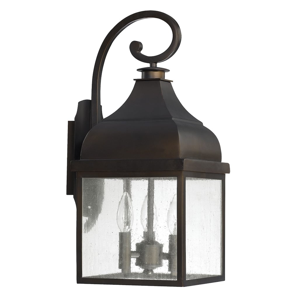 Westridge 3-light Old Bronze Outdoor Wall Lantern