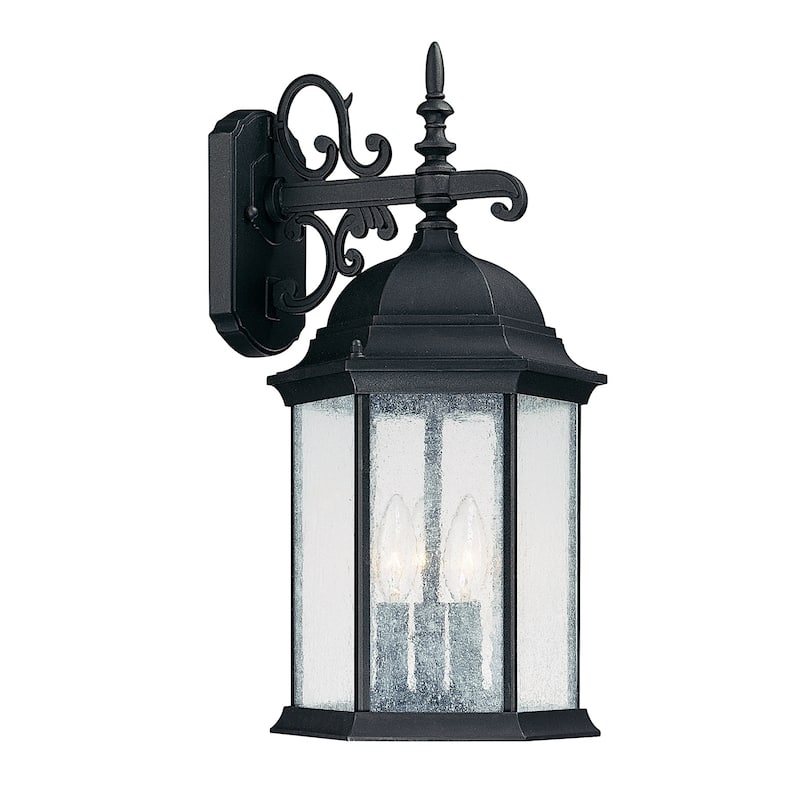 Main Street 3-light Black Outdoor Wall Lantern