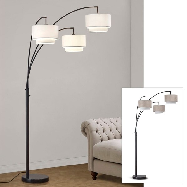 Lamps Lamp Trinity 3 Arm Arc Floor Lamp Free Shipping