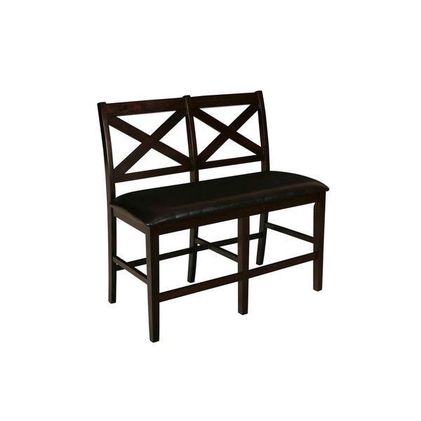 Shop Latitudes Chestnut X Back Counter Bench - Free ...