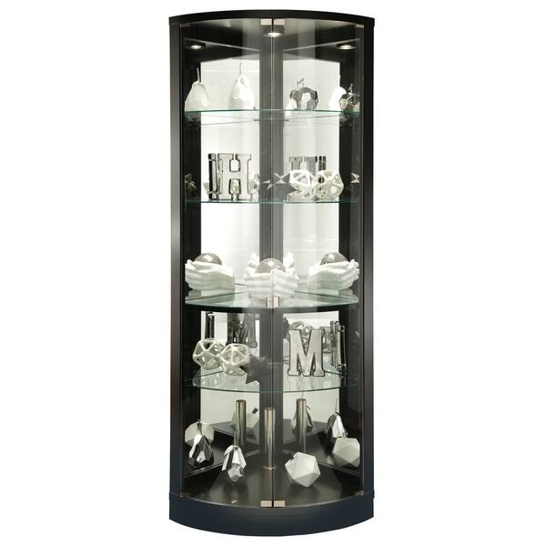 Shop Howard Miller Jaime Black Wood Tall 5 Shelf Living Room