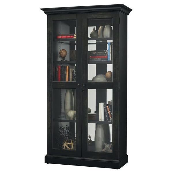 Howard Miller Lennon Ii Rich Black Solid Wood Country Cottage Howard Miller Lennon Ii Rich Black Solid Wood Country Cottage Tall 5 Shelf Curio Cabinet Free Shipping Today 23449377