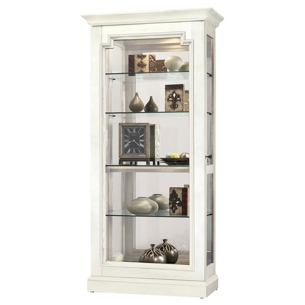 Shop Howard Miller Caden IV White Solid Wood and Glass 5 ...