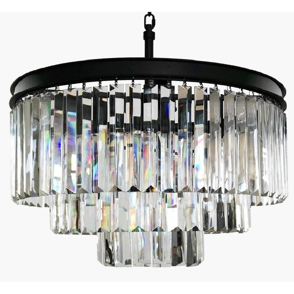 6-Light Modern Contemporary Crystal Chandelier Ceiling Light Pendant - Chandeliers For Bedrooms by Overstock.com