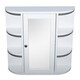Bathroom Furni Vanity Storage Organizer Mounted Wall Cabinet with Door - Thumbnail 6