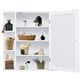 Bathroom Furni Vanity Storage Organizer Mounted Wall Cabinet with Door - Thumbnail 5