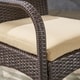preview thumbnail 4 of 8, Tara Outdoor 6 Piece Wood and Wicker Dining Set with Chairs and Bench by Christopher Knight Home