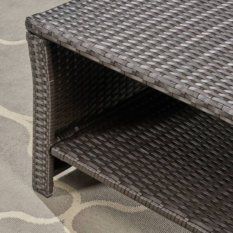 St. Lucia Outdoor 6 Seater Wicker Chat Set by Christopher Knight Home