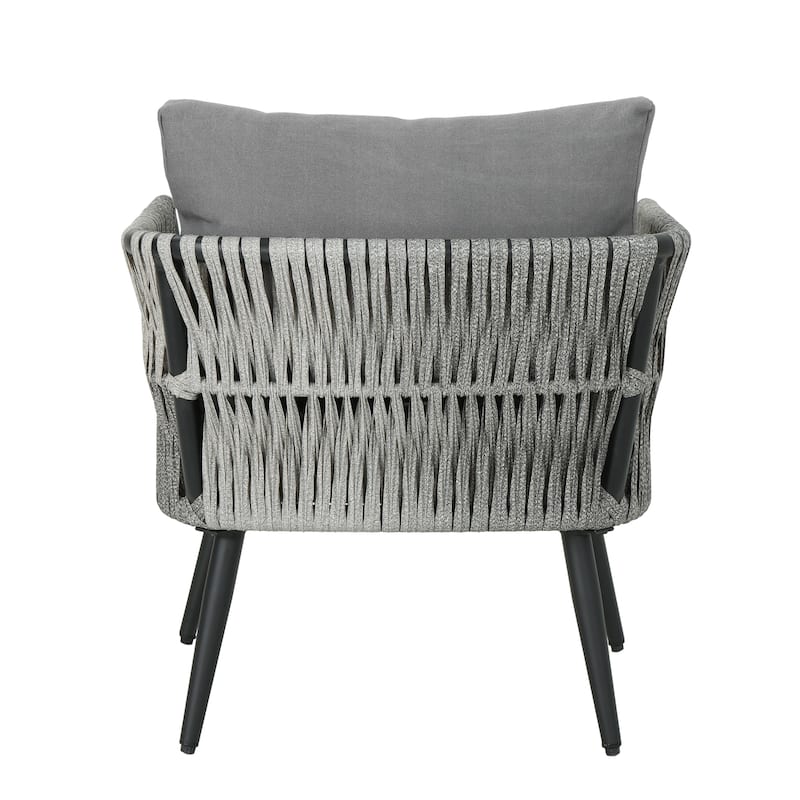 Oceanus Outdoor Wicker Club Chair (Set of 4) by Christopher Knight Home