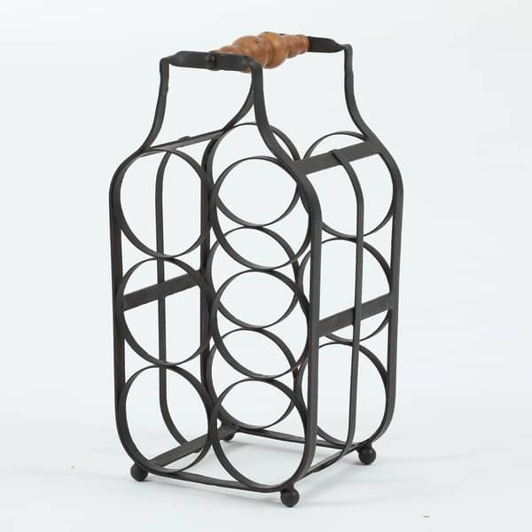 Metal Tabletop Wine Rack Overstock 23461957