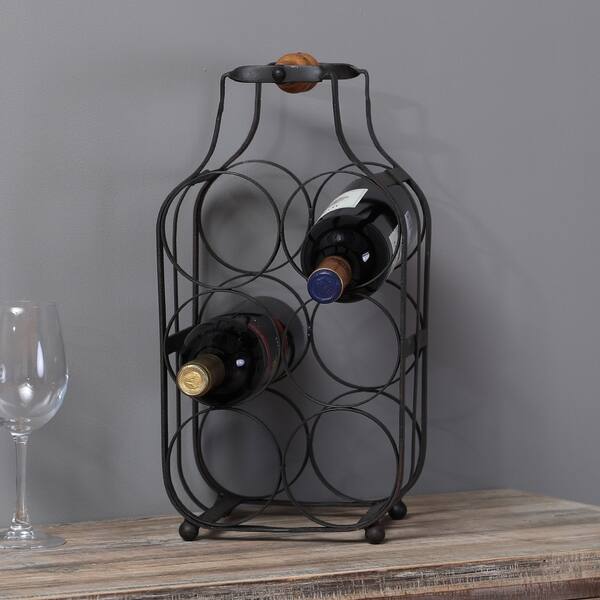 Metal Tabletop Wine Rack Overstock 23461957