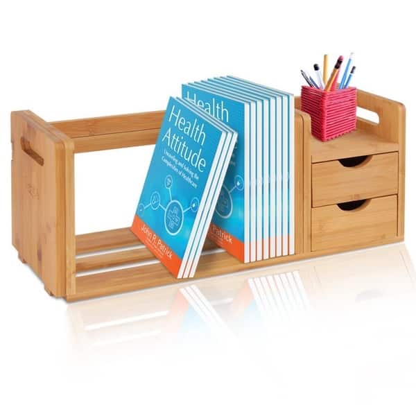Shop Serenelife Sldcab180 Natural Wood Bookshelf Desktop Shelf