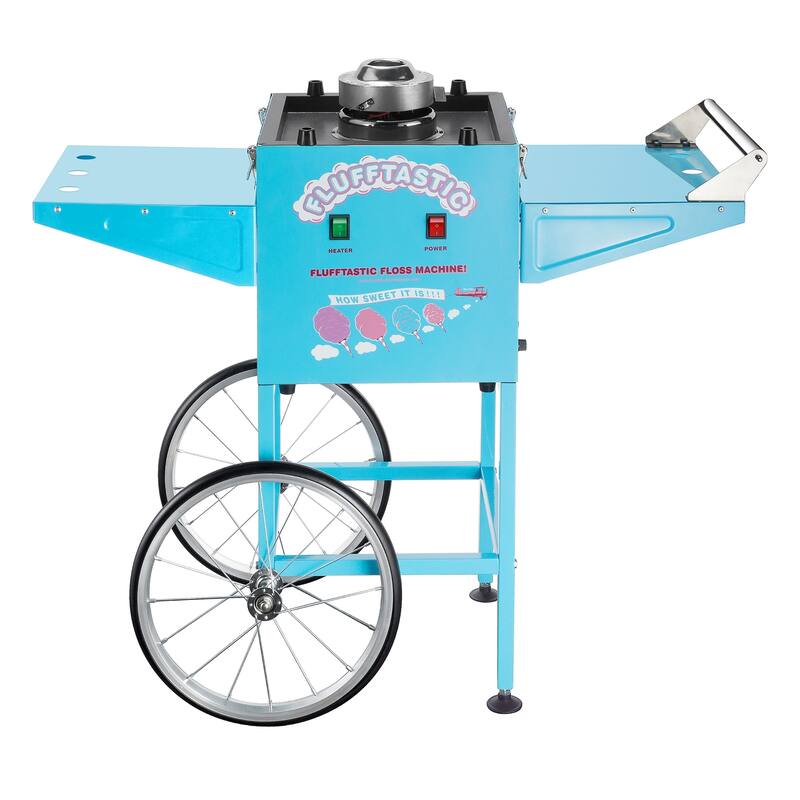 Great Northern Popcorn Flufftastic Cotton Candy Machine Floss Maker With Cart