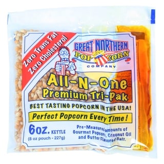 Great Northern Popcorn 1 Case (12) Of 6oz Popcorn Portion Packs Kit 